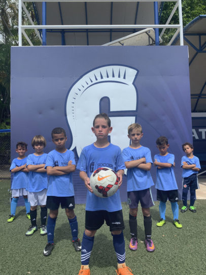 Kids at Gulliver Soccer Camp